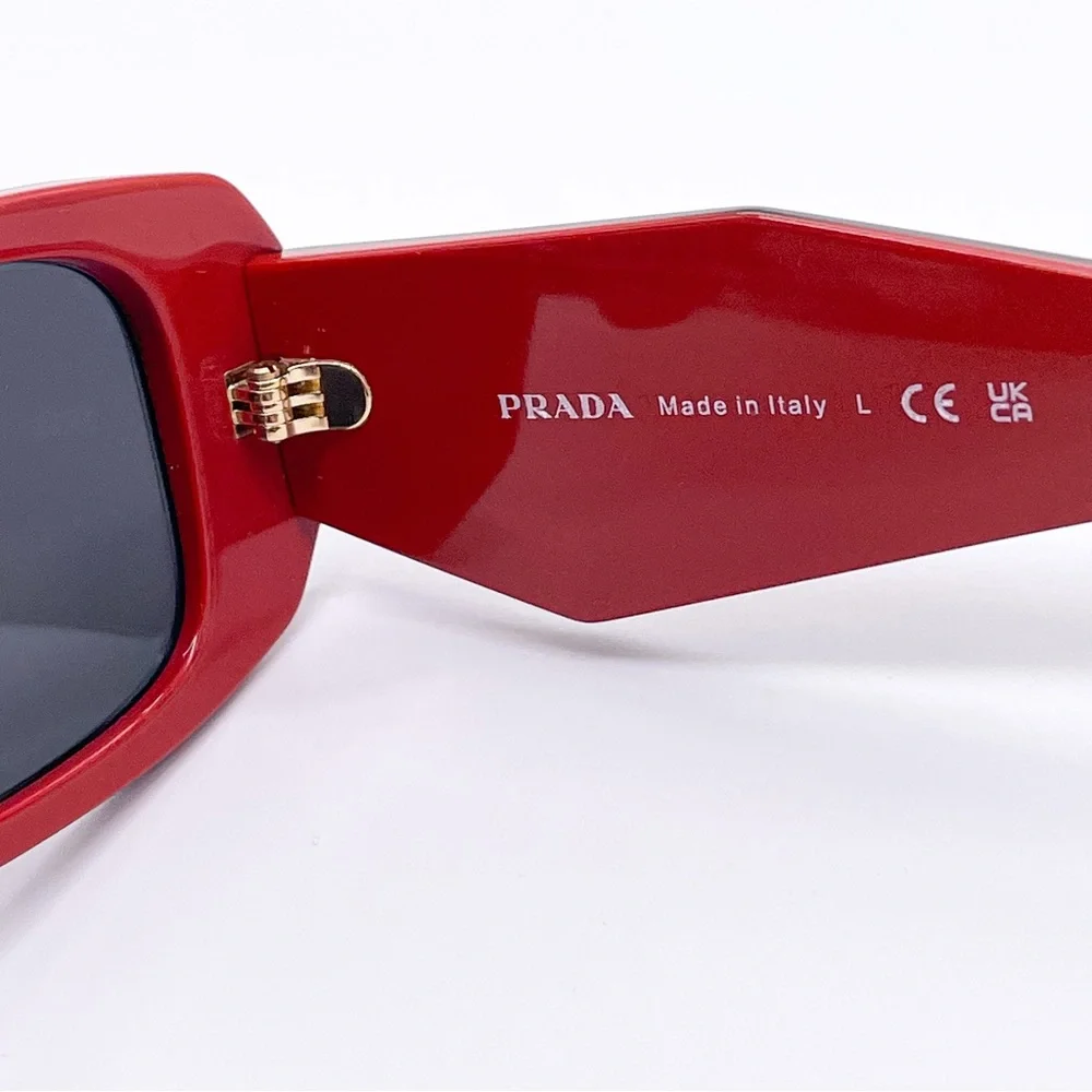 NEW PR17WS 12N5S0 PRADA SUNGLASSES SPR 17W RED UNISEX EYEWEAR PRADA PR 17WS - Picture 11 of 12